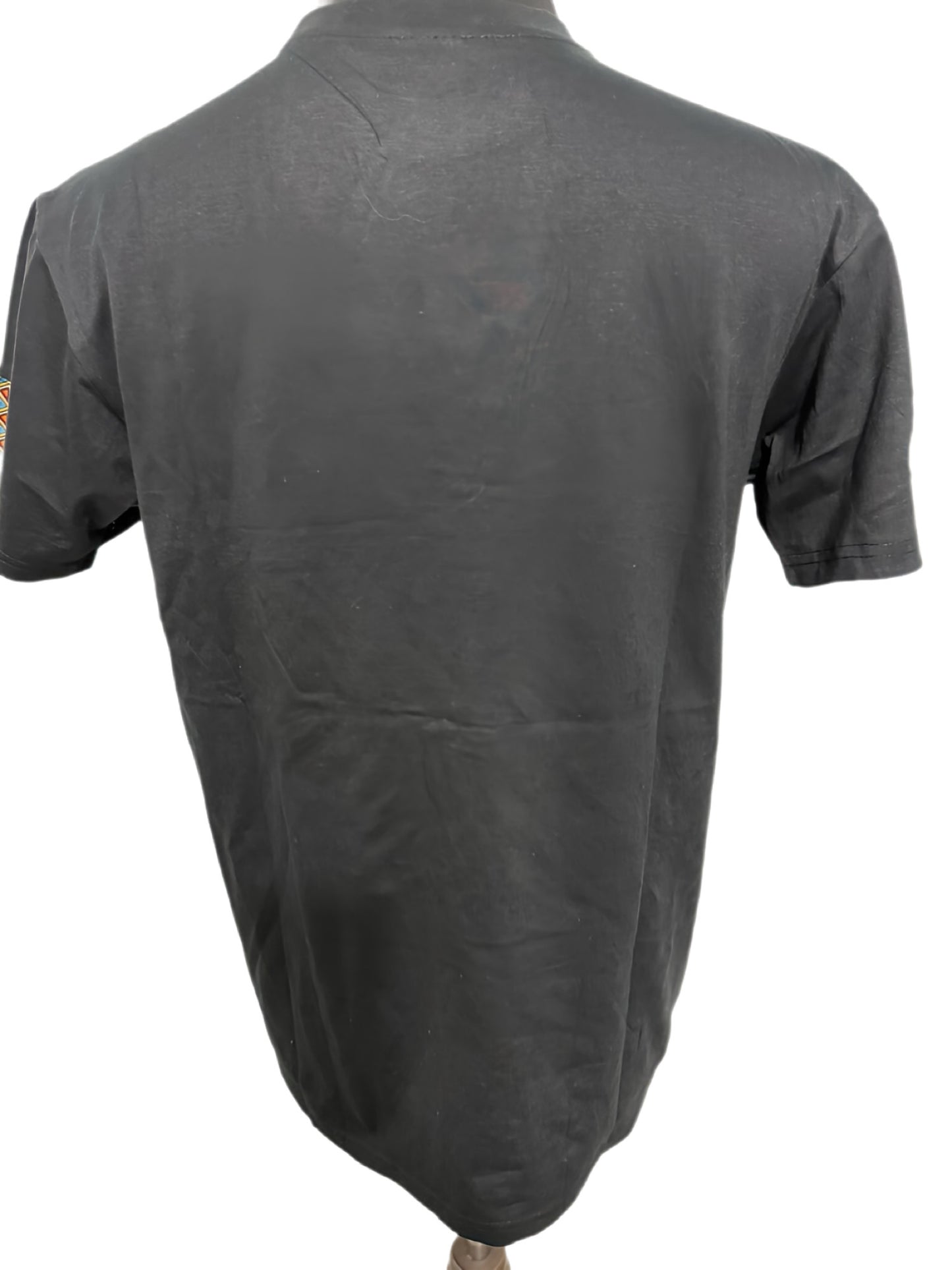 black t-shirt with dashiki