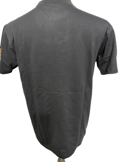 black t-shirt with dashiki