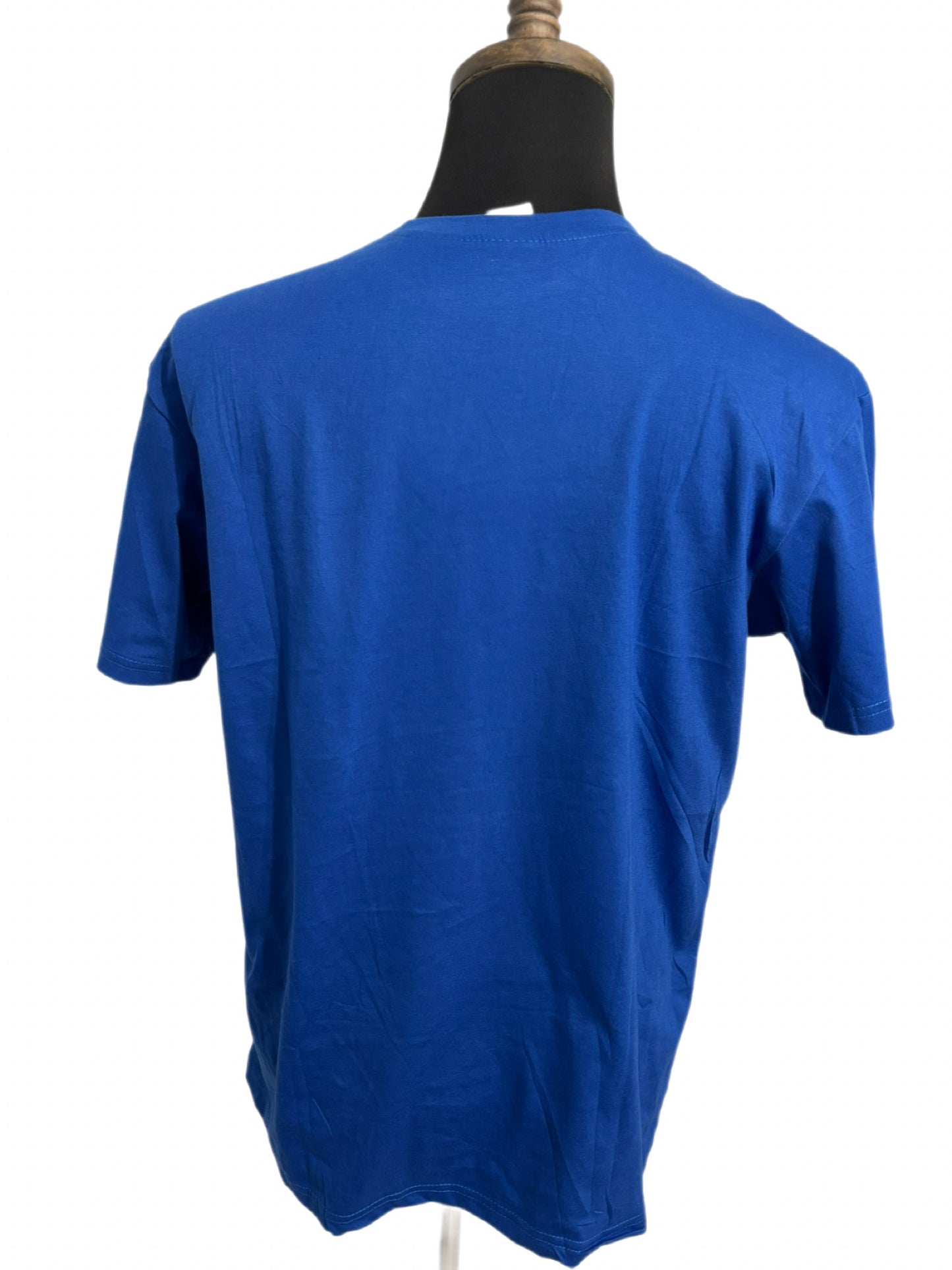 Blue T-shirt with dashiki