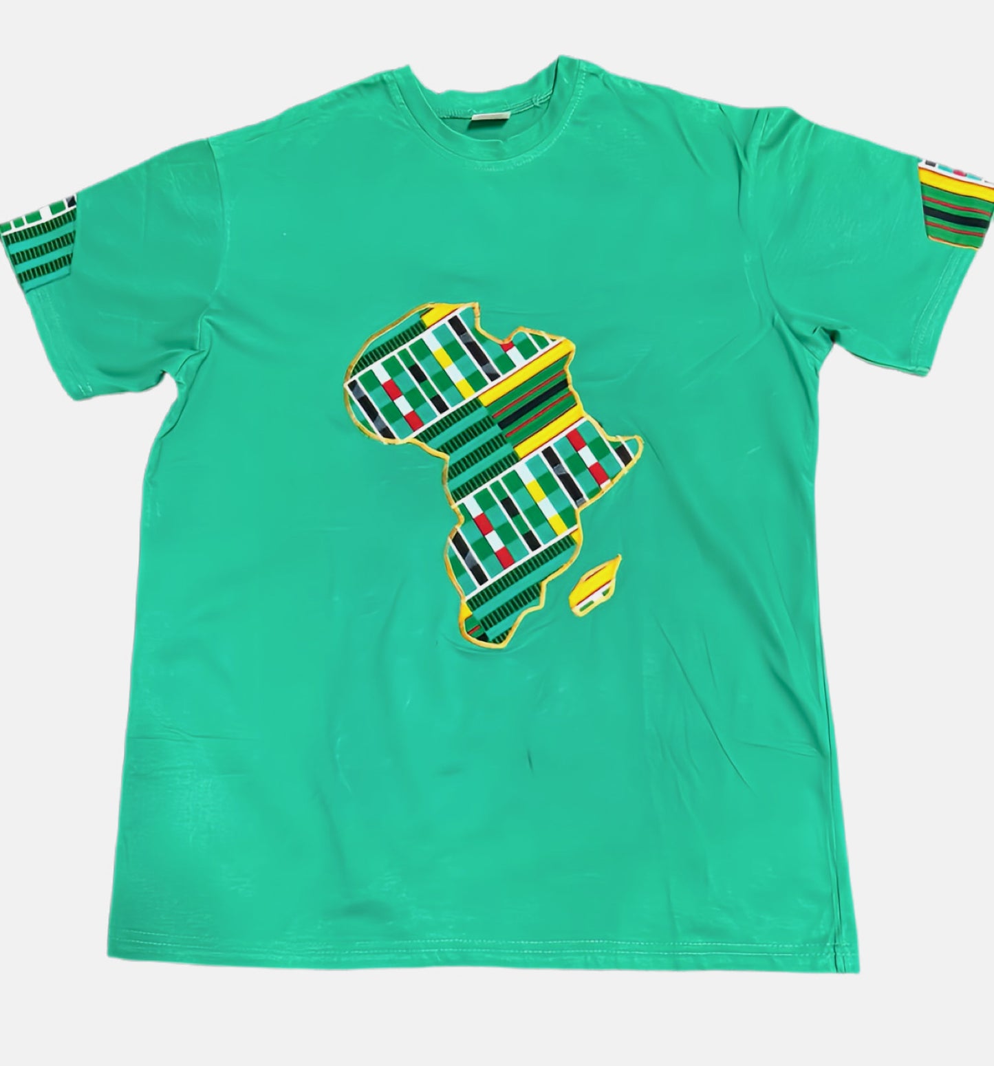 Green African Mapped Tee Design