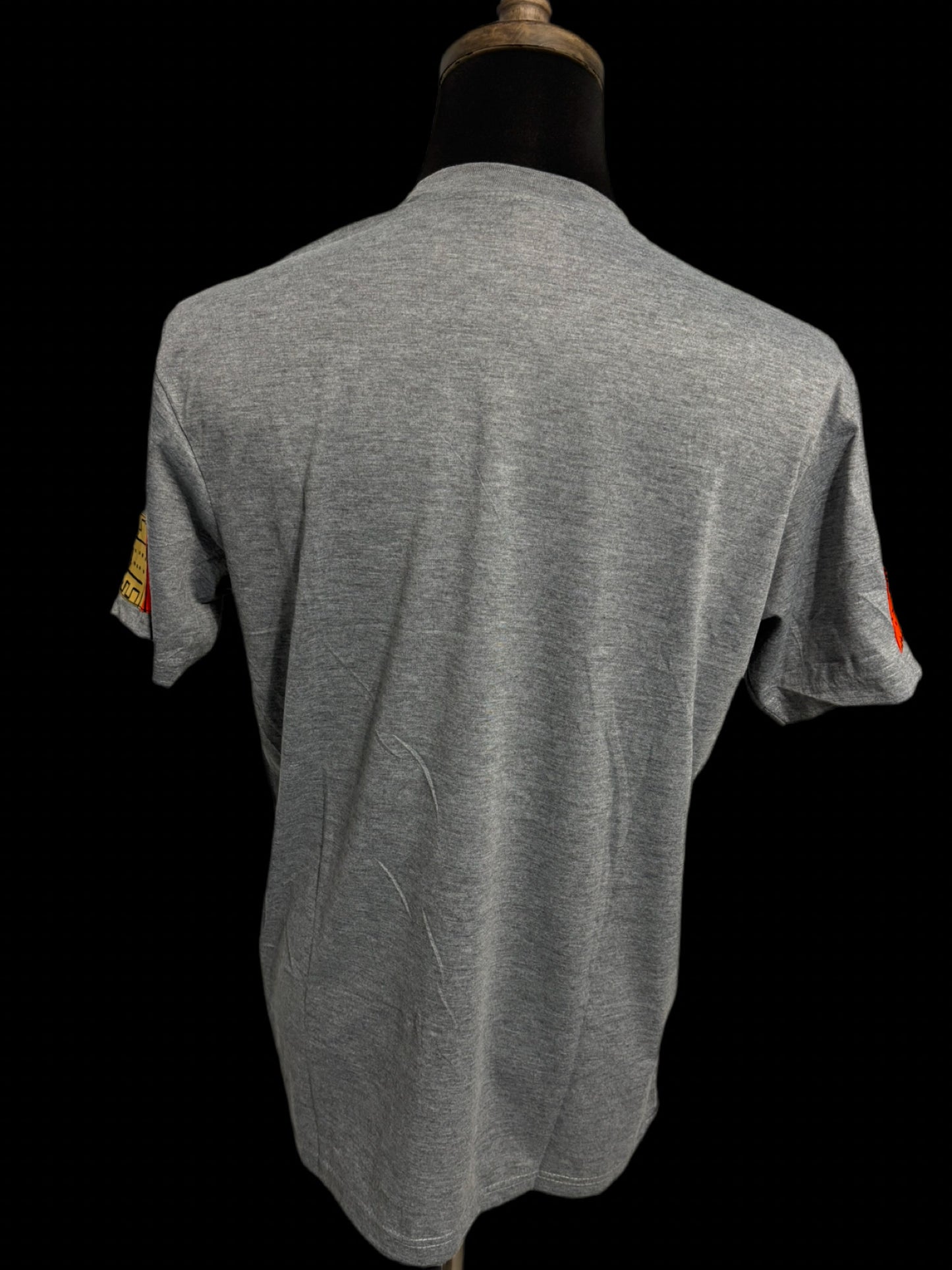 Grey T-shirt with multi-color African map