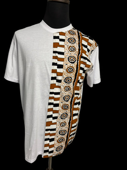 WHITE T-SHIRTS WITH MULTI-COLOR PUDDLES
