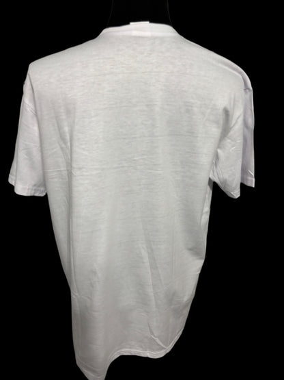WHITE T-SHIRTS WITH MULTI-COLOR PUDDLES