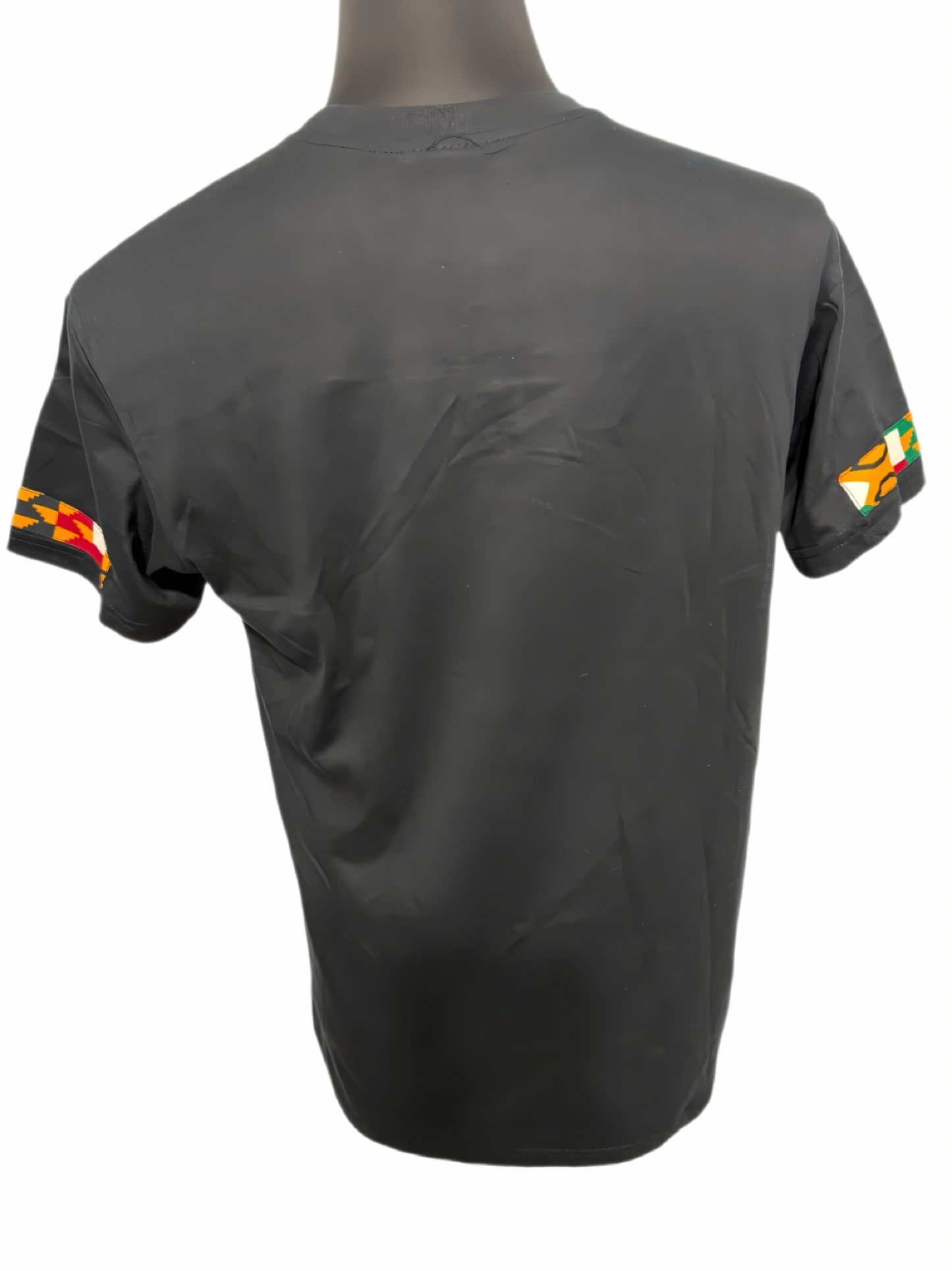 black t-shirt with African map print