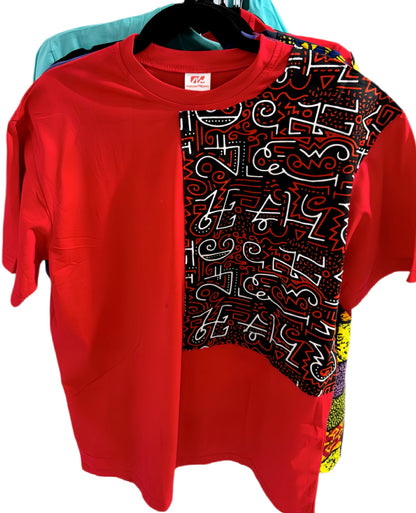 Red T-Shirt With Numerics