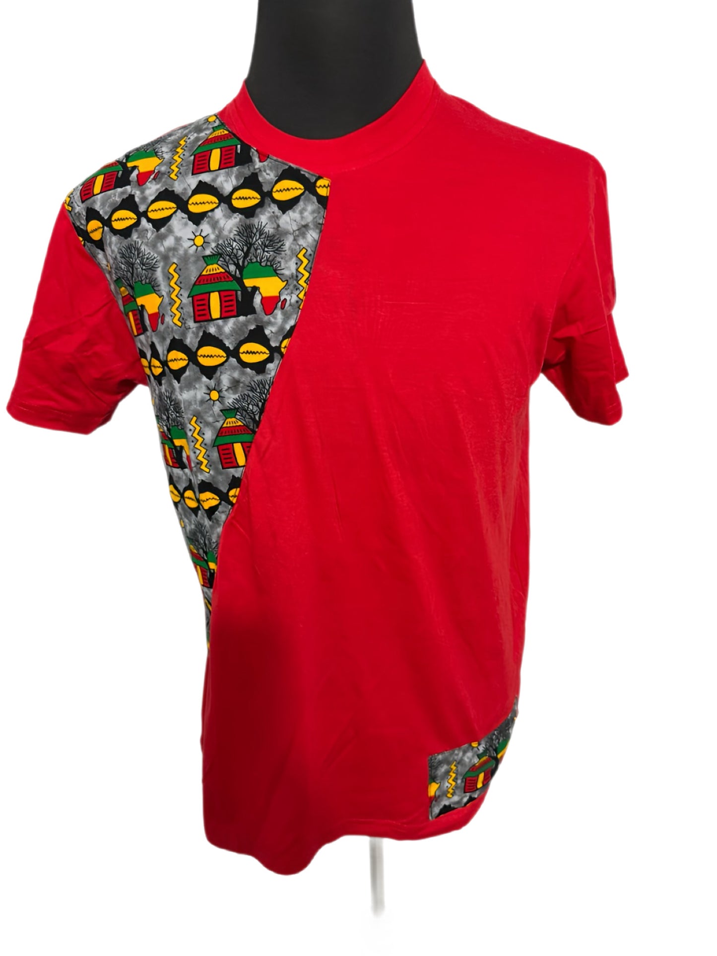 RED T-SHIRT WITH SUNSET